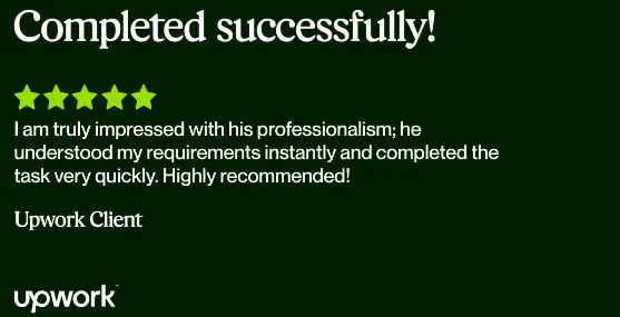 Nure Hassan Upwork Feedback